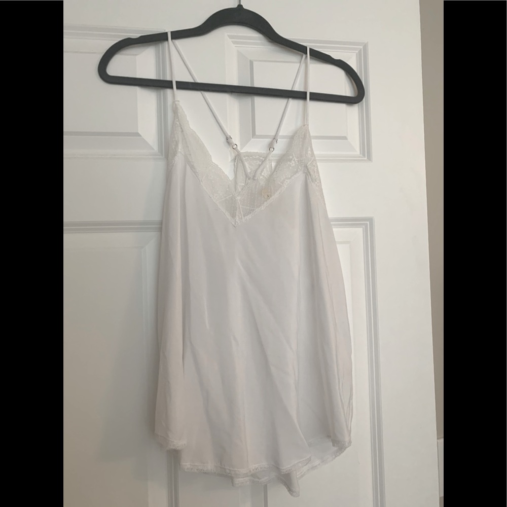 White Camisole with Lace Details